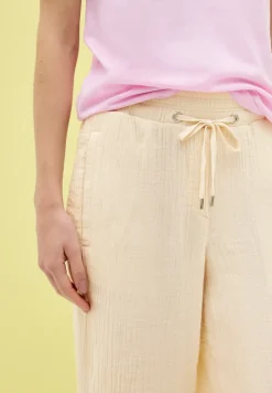 Pantalon 3/4 Wide Leg Musselin