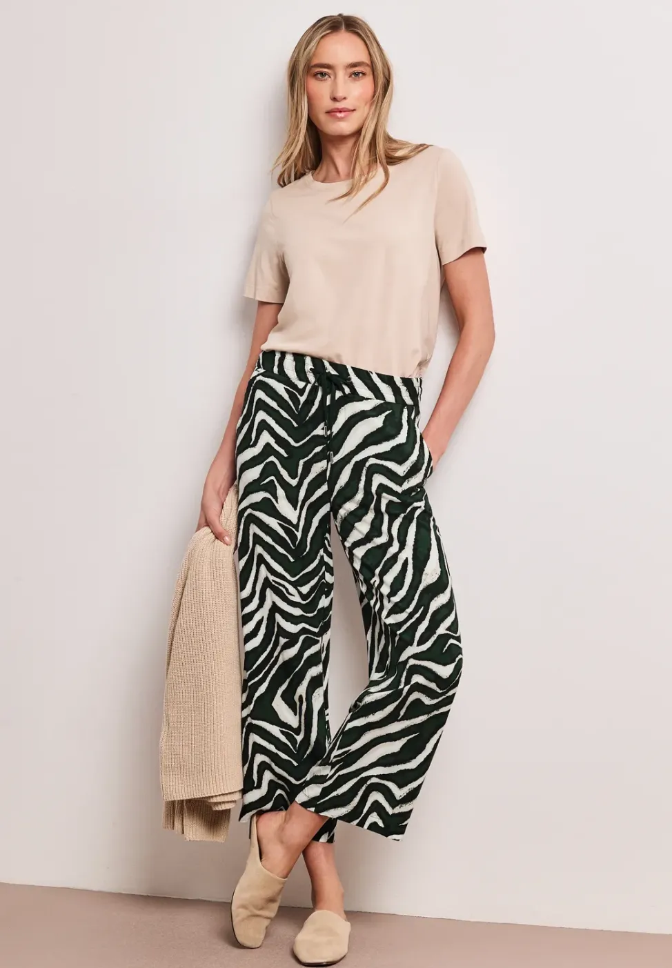 Pantalon Wide Legs à motifs