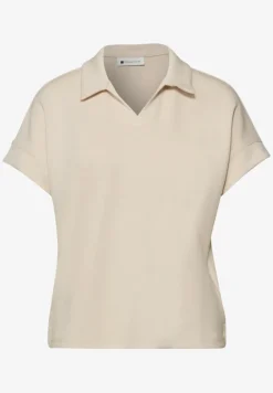 Polo à manches courtes avec détail de côtes