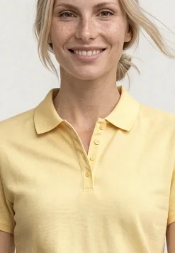 Polo à manches courtes en maille côtelée