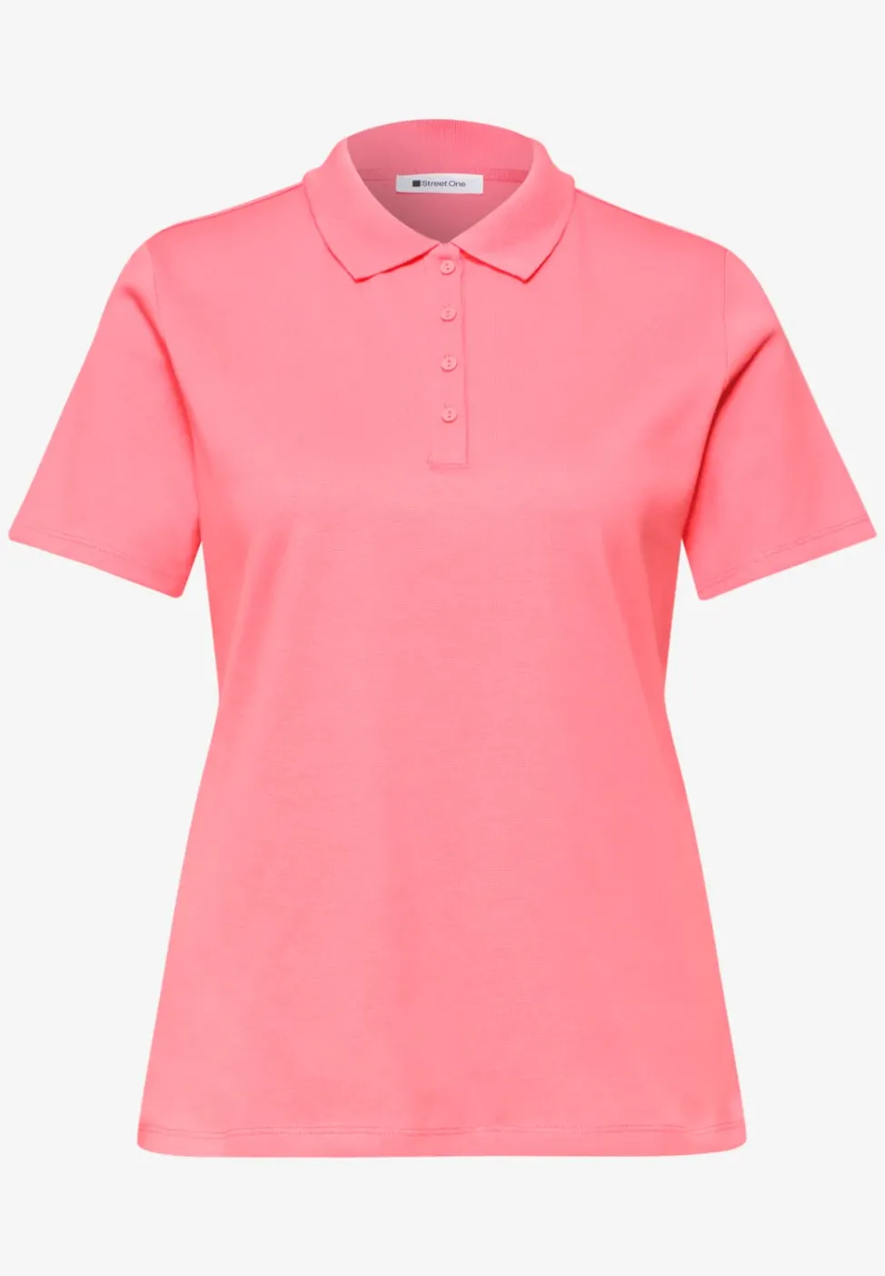 Polo à manches courtes en maille côtelée