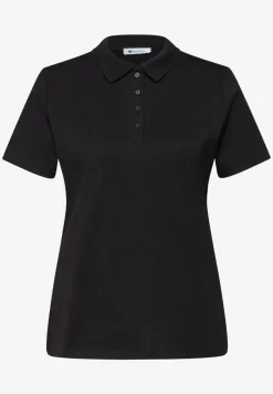 Polo à manches courtes en maille côtelée