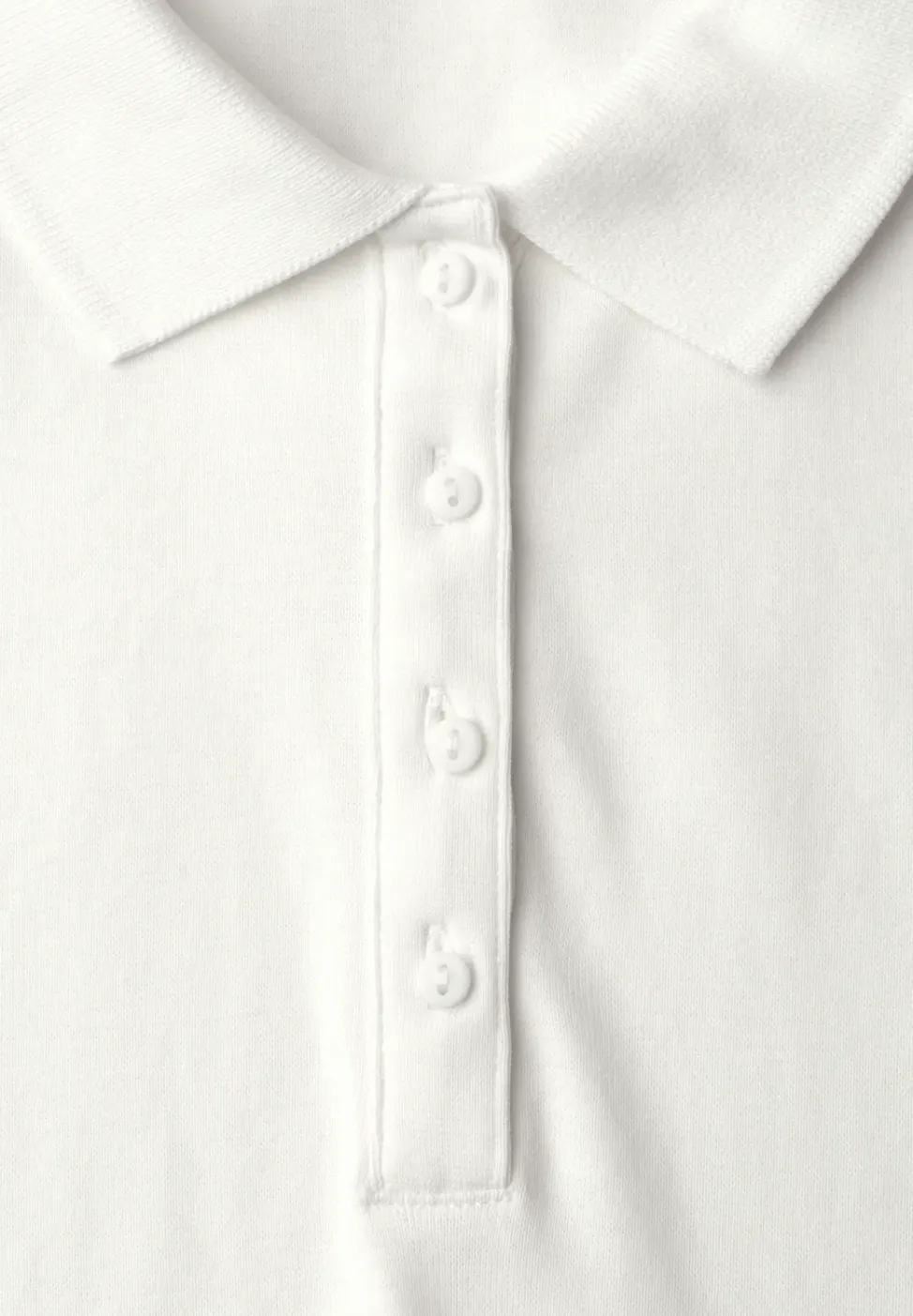 Polo à manches courtes en maille côtelée
