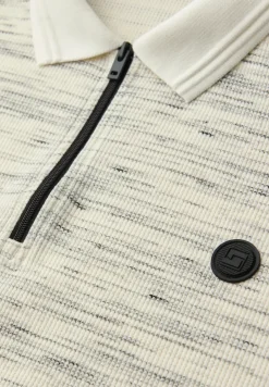 Polo à manches courtes au look space-dye