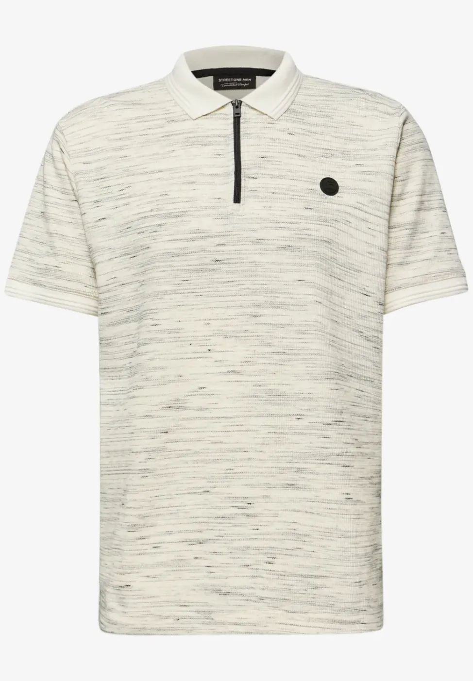 Polo à manches courtes au look space-dye