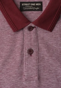 Polo à manches courtes avec détails contrastés