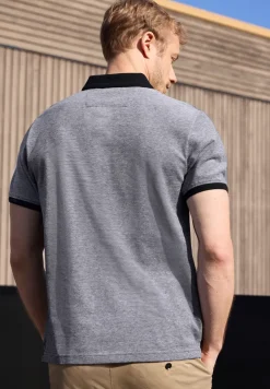 Polo à manches courtes avec détails contrastés