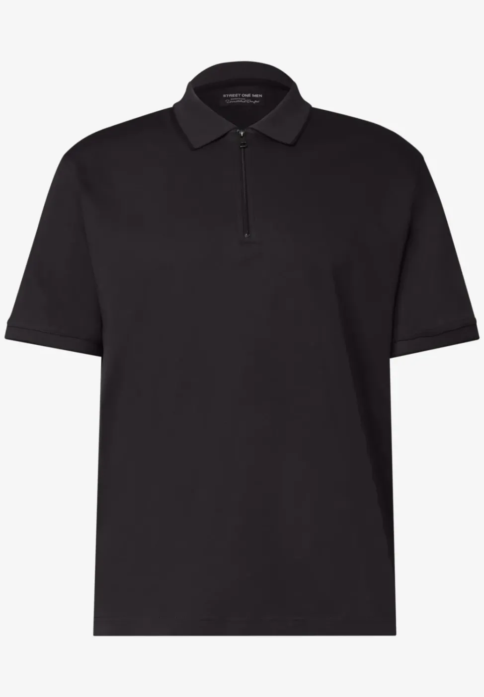 Polo à manches courtes avec fermeture zip