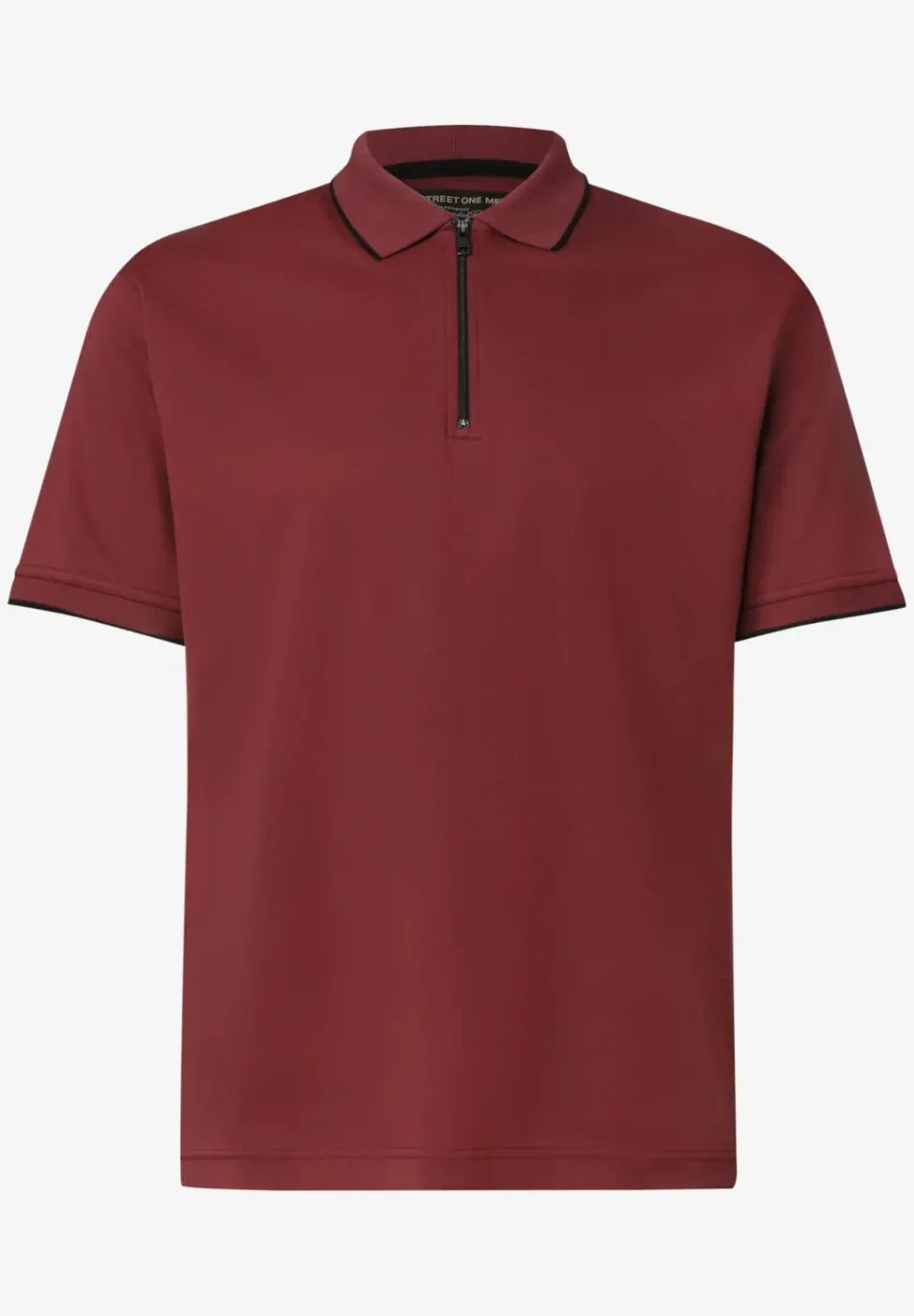 Polo à manches courtes avec fermeture zip