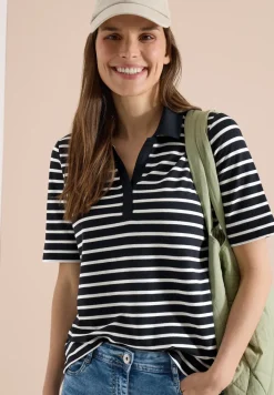 Polo à manches courtes avec rayures