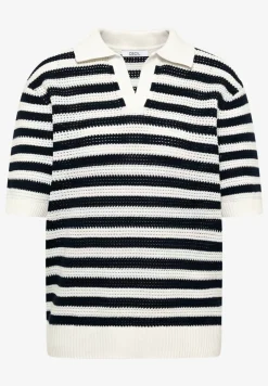 Polo à manches courtes en crochet