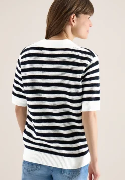 Polo à manches courtes en crochet