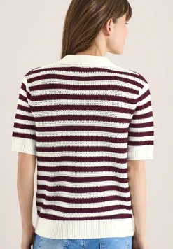 Polo à manches courtes en crochet