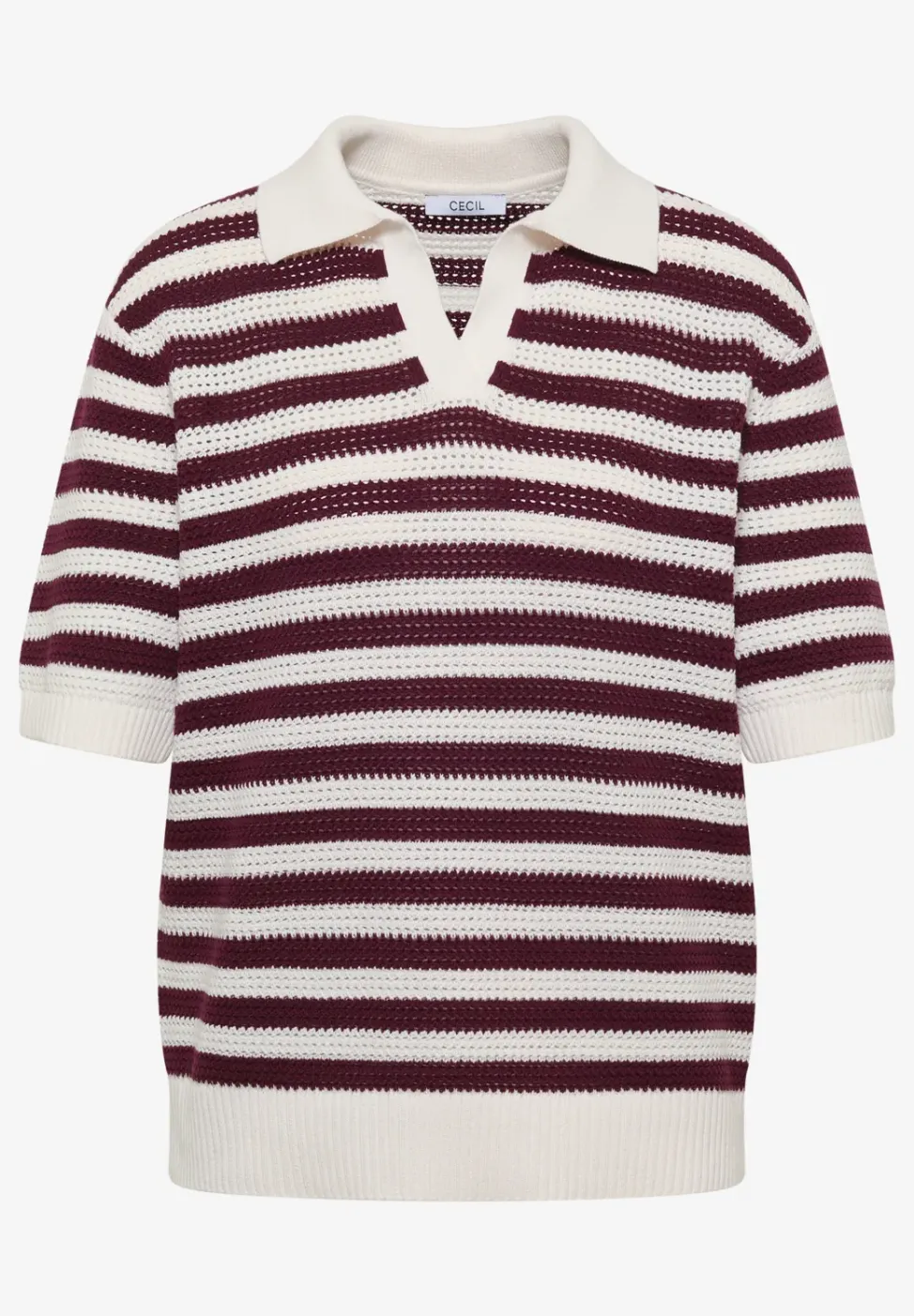 Polo à manches courtes en crochet