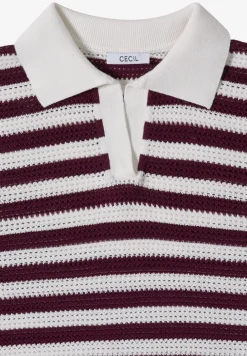 Polo à manches courtes en crochet