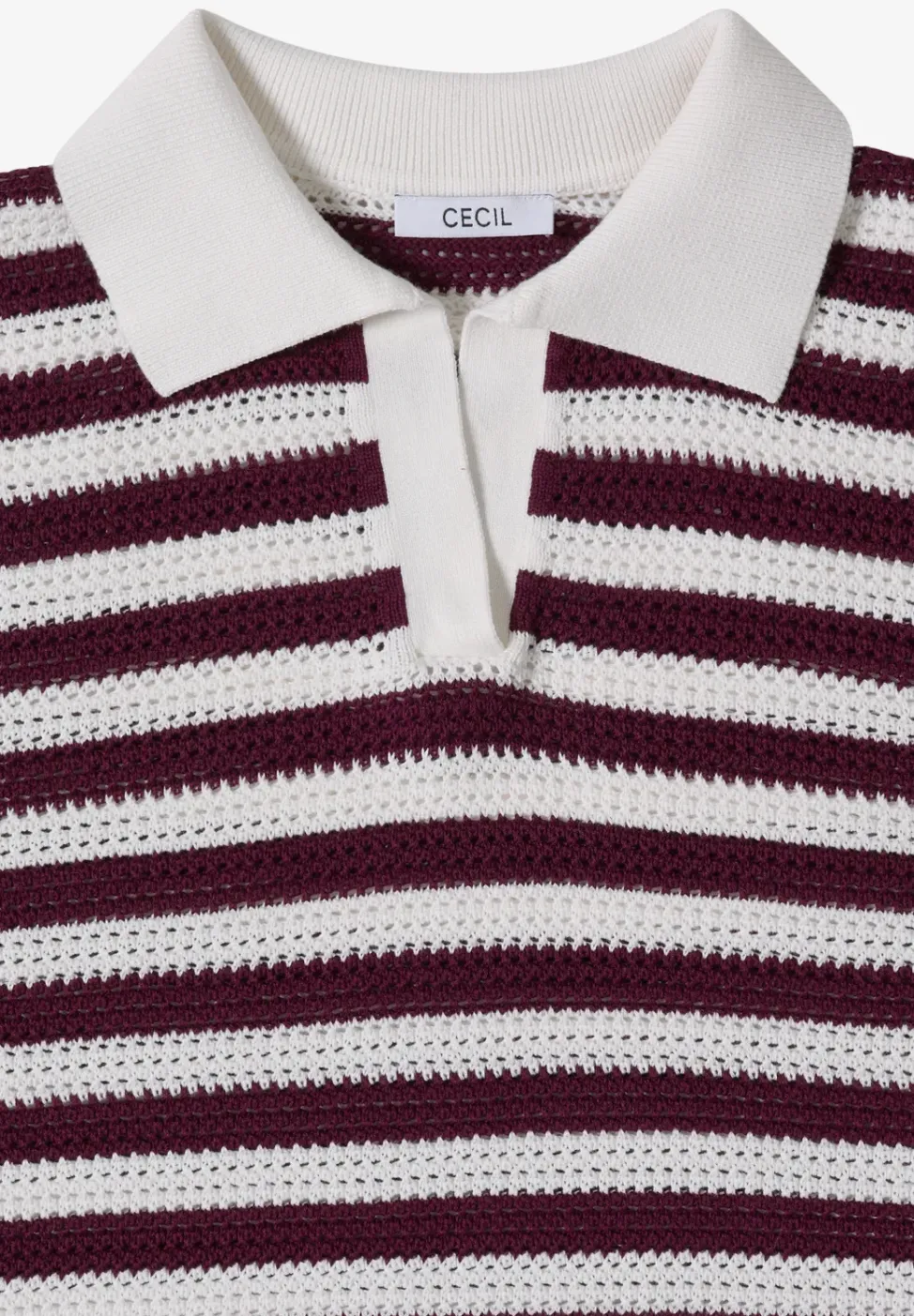 Polo à manches courtes en crochet