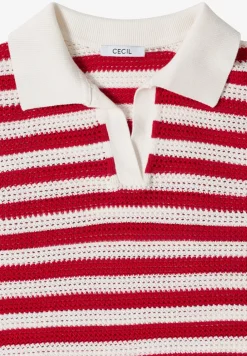 Polo à manches courtes en crochet