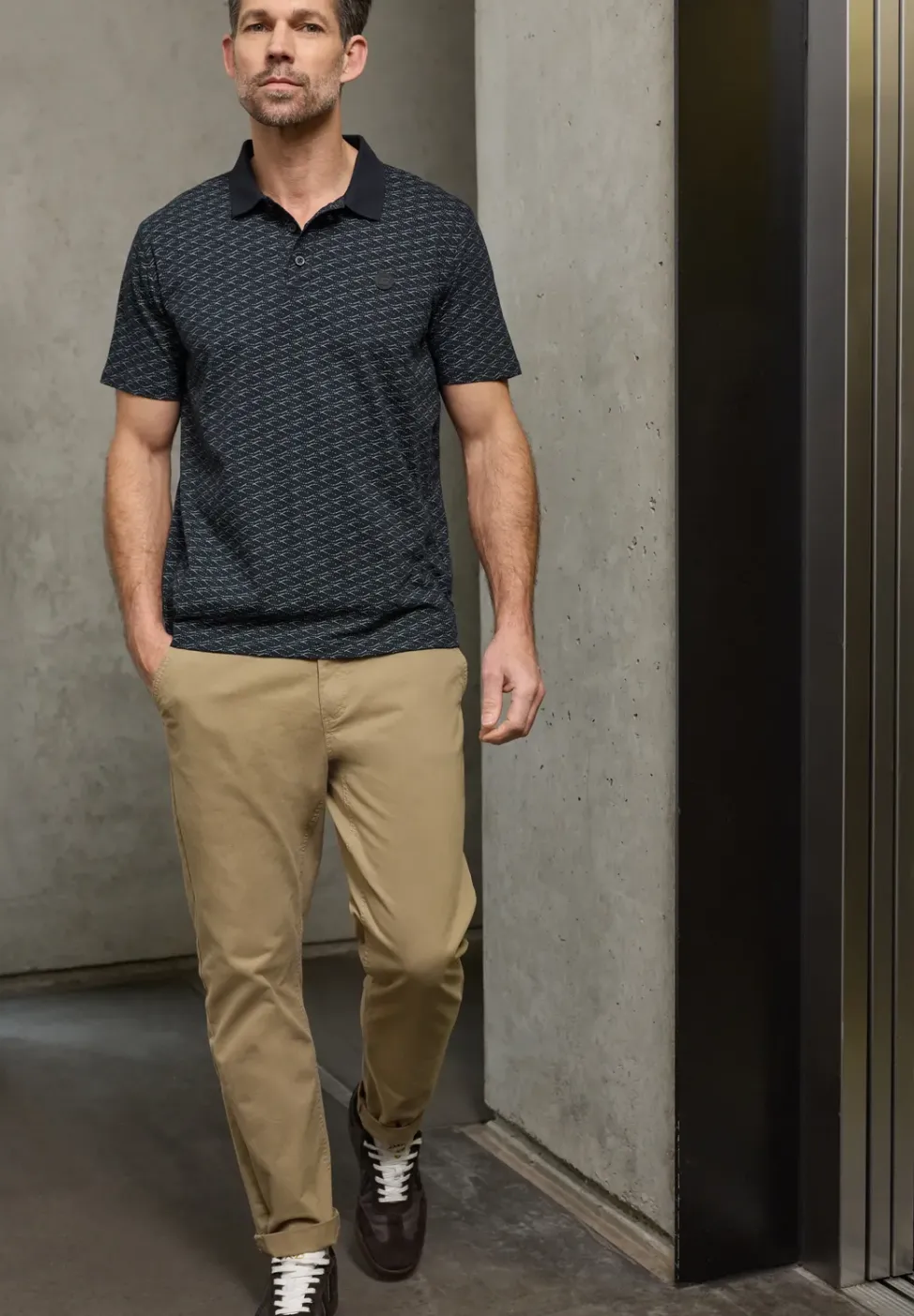 Polo à motifs