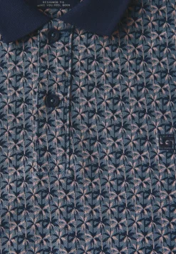 Polo piqué à motifs