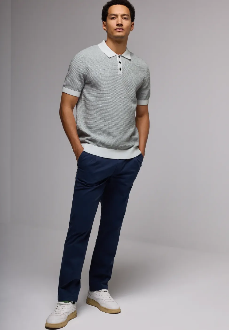 Polo structuré Two-Tone
