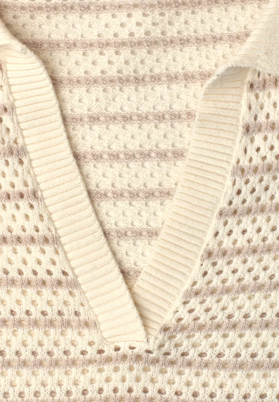 Pull à manches courtes avec rayures