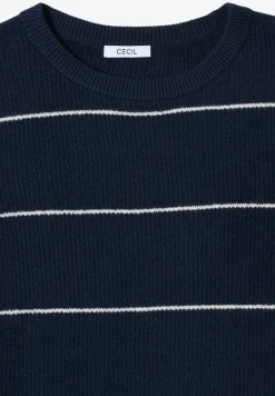 Pull à rayures structurées