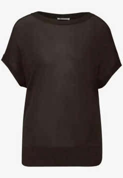 Pull manches courtes col bateau