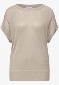 Pull manches courtes col bateau