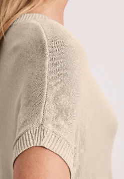 Pull manches courtes col bateau