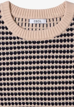 Pull structuré two-tone