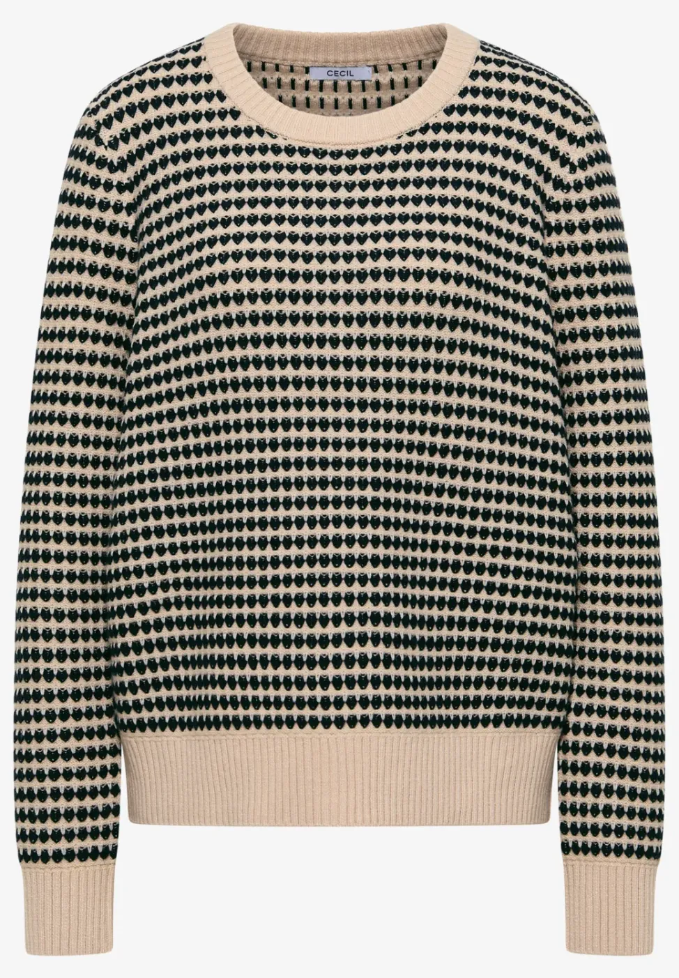Pull structuré two-tone