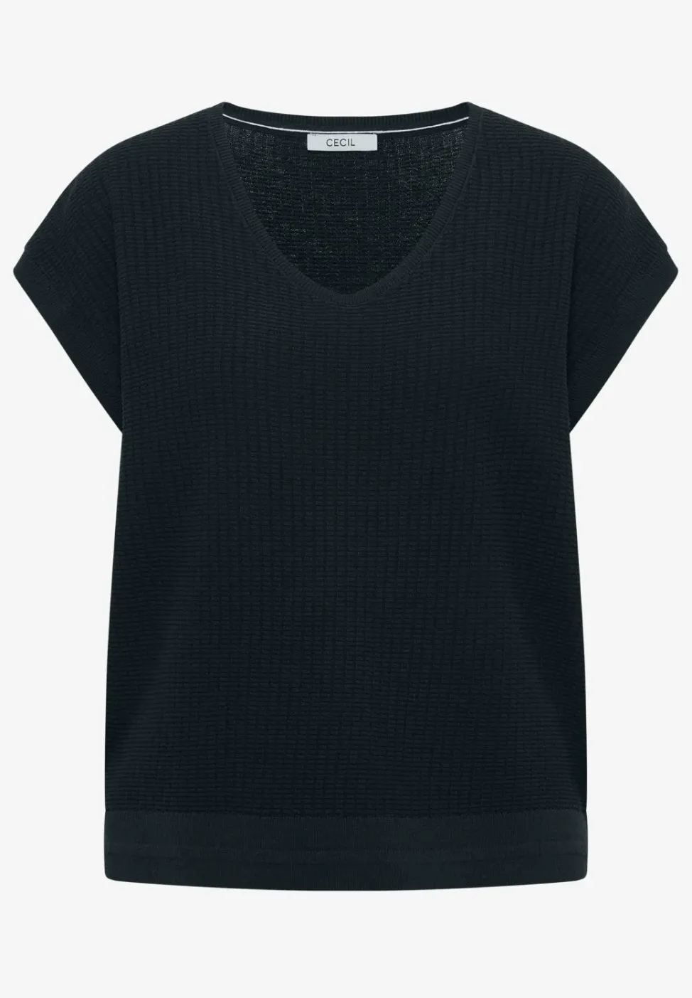 Pull avec encolure arrondie en V