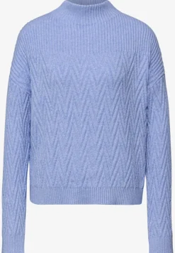 Pull avec mélange de structures