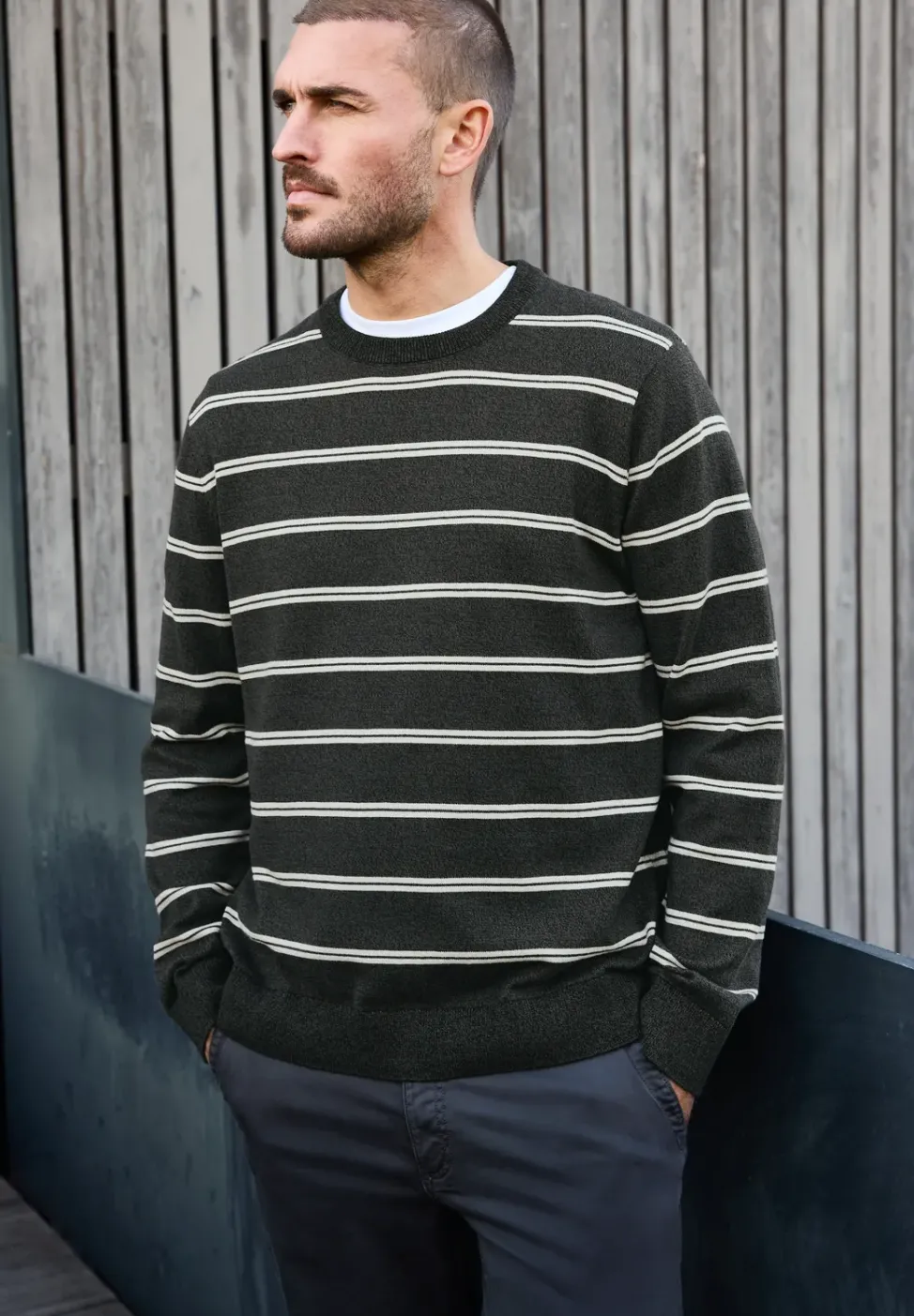 Pull basique rayé