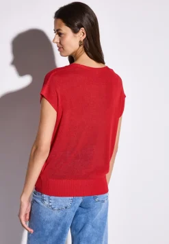 Pull en maille sans manches