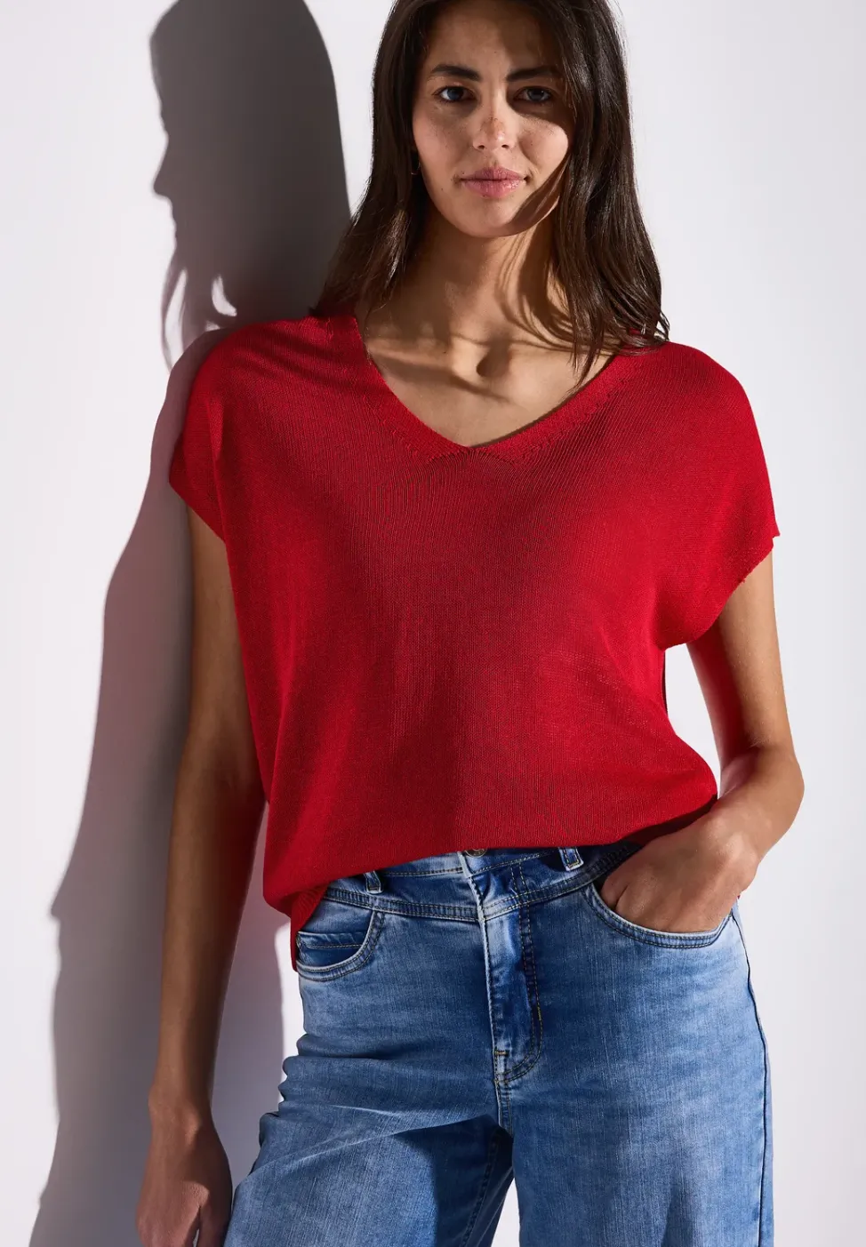 Pull en maille sans manches
