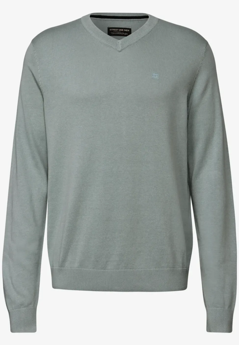 Pull en tricot basique à col en V