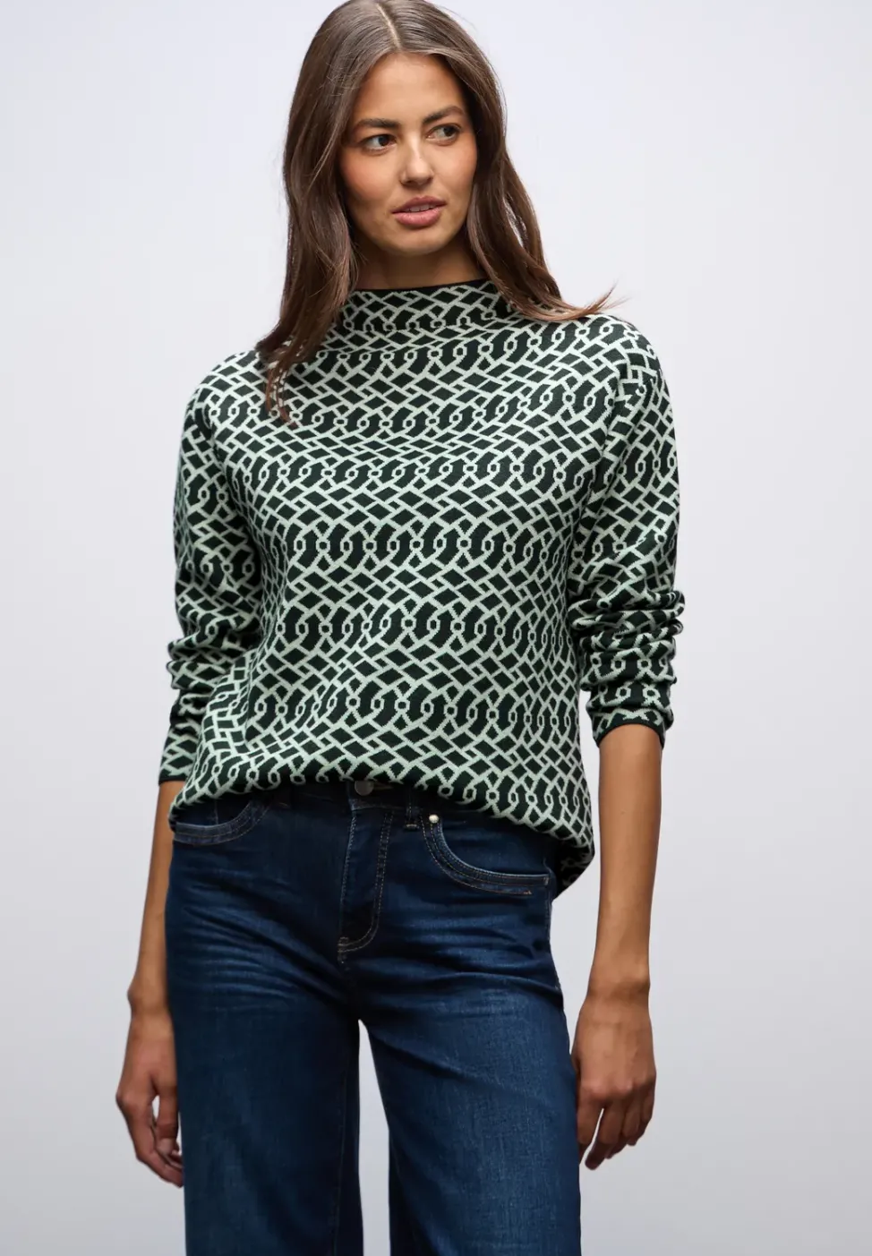 Pull jacquard cosy
