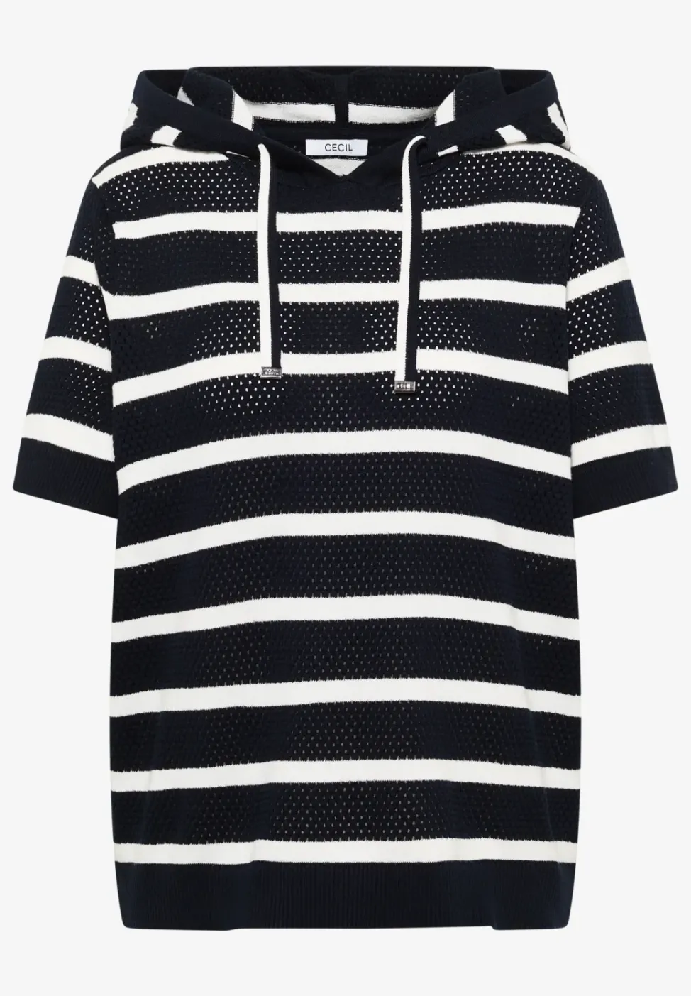 Pull à manches courtes avec capuche