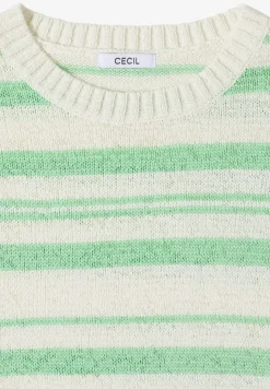 Pull à manches courtes avec rayures