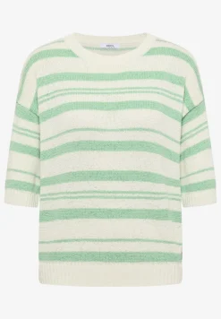 Pull à manches courtes avec rayures