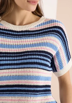 Pull à manches courtes en fil de ruban