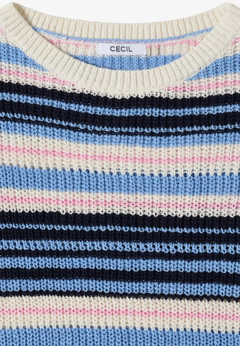 Pull à manches courtes en fil de ruban