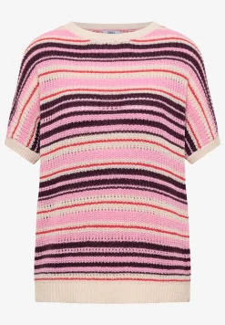 Pull à manches courtes en fil de ruban