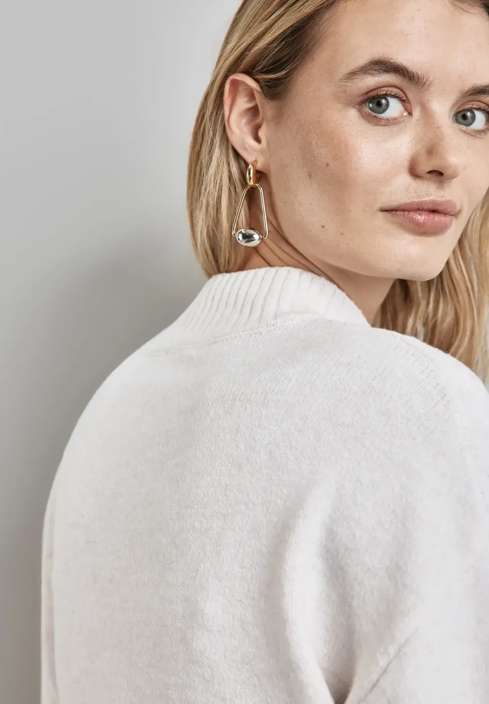 Pull à motif tricoté