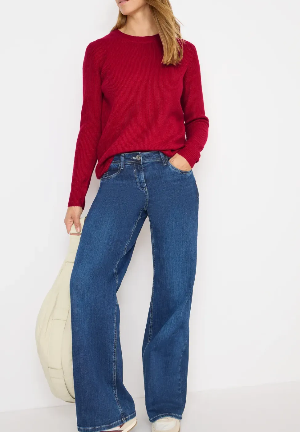 Pull-over avec détails structurés