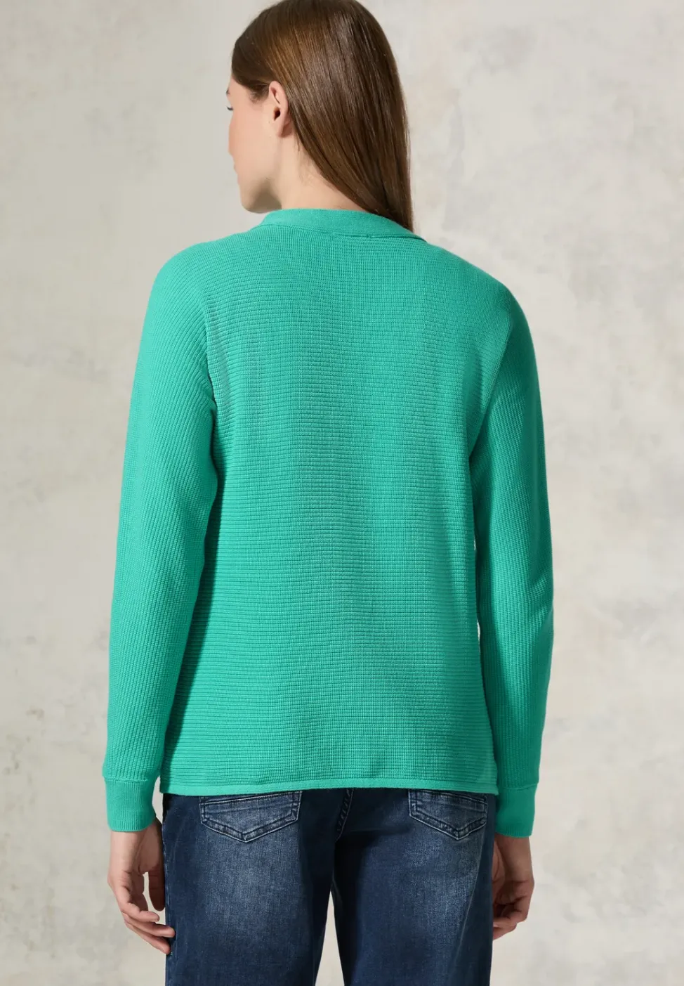 Pullover Dolman à structure mixte