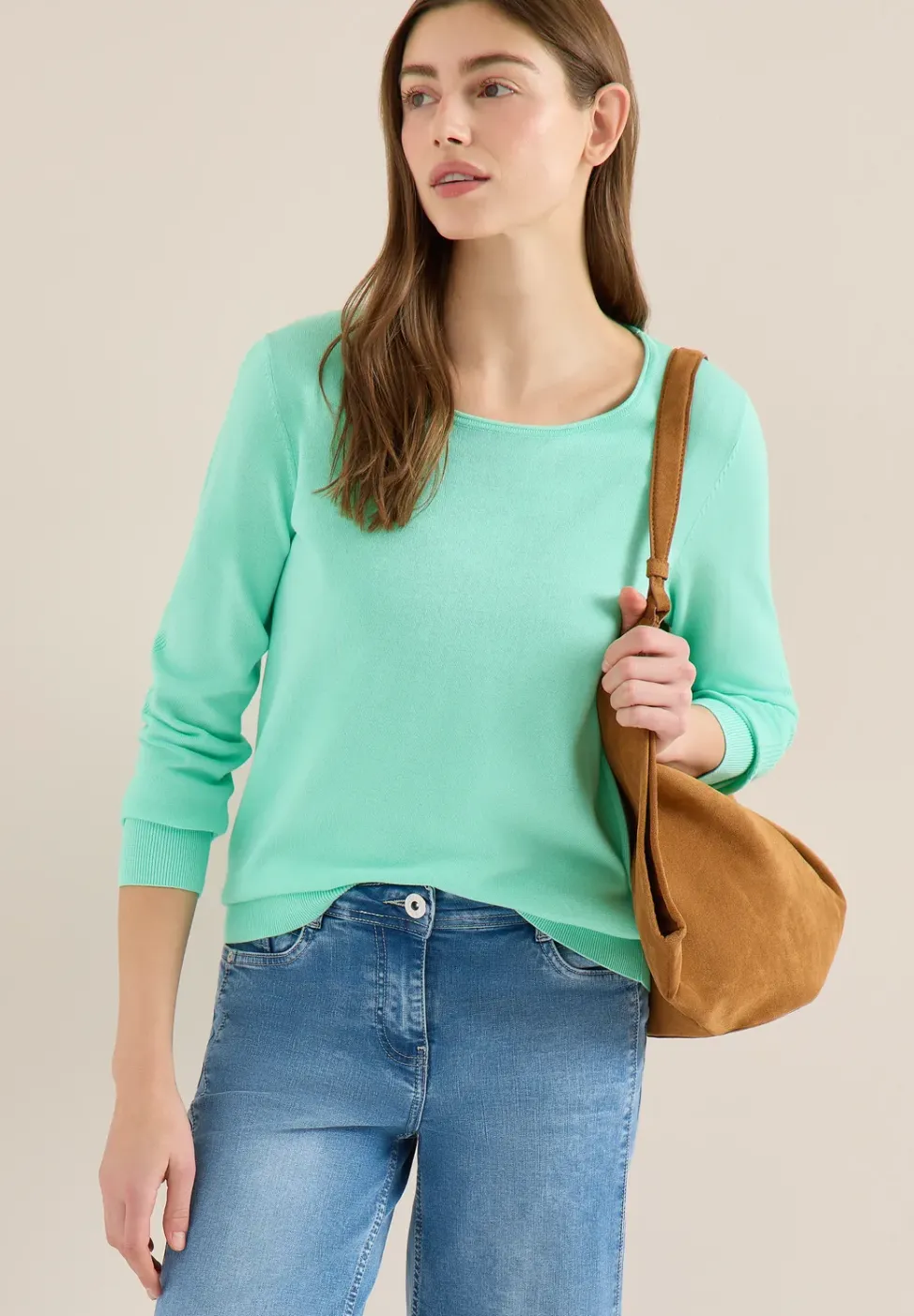 Pull-over en couleur unie