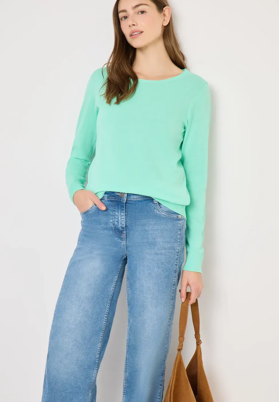 Pull-over en couleur unie