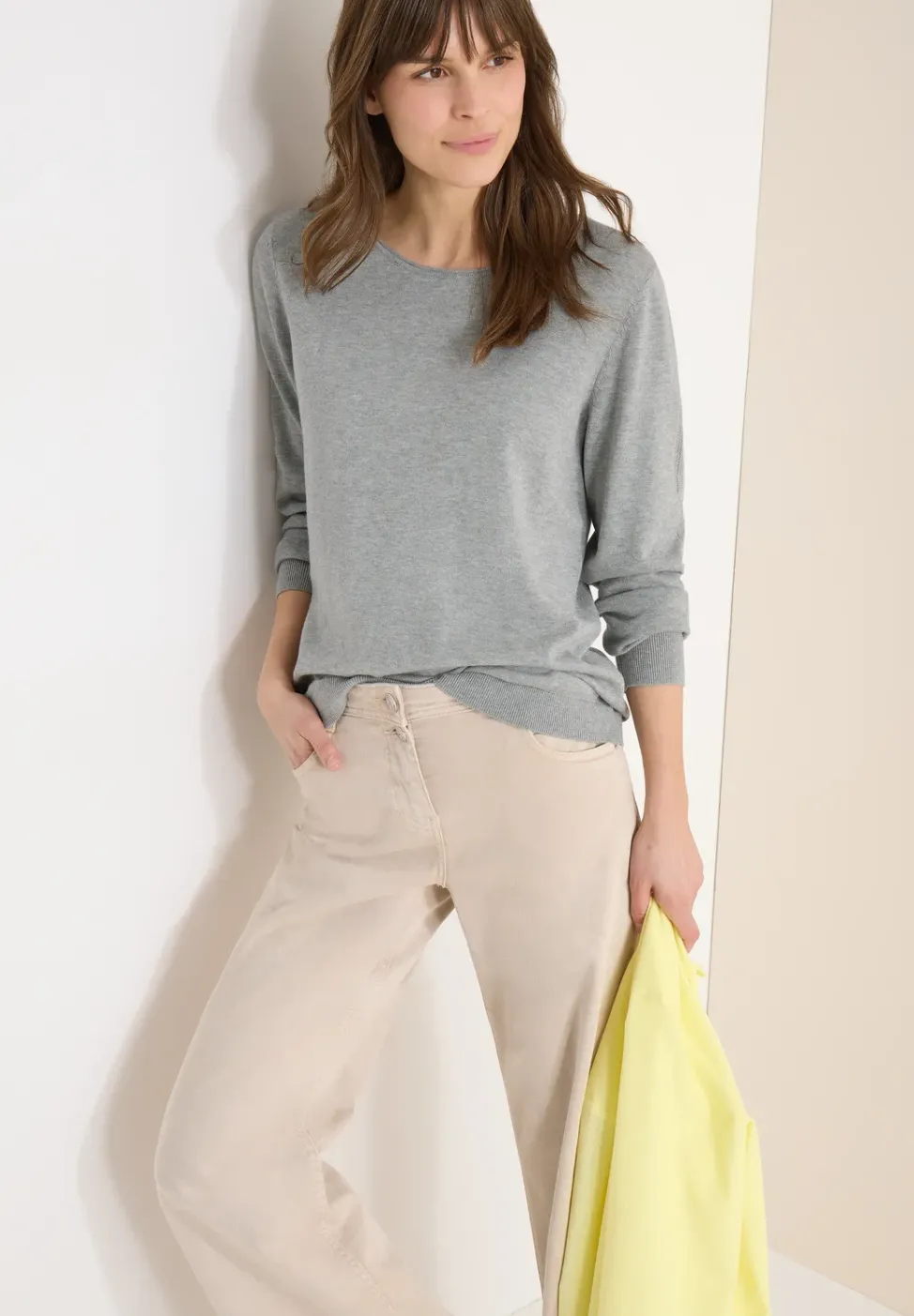 Pull-over en couleur unie